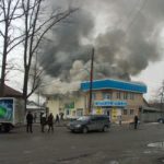 В Бишкеке сгорел продуктовый магазин