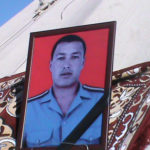 Похороны милиционера Б.Абдраева, погибшего во время вооруженного нападения