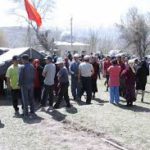 В Джумгальском районе митингующие прекратили голодовку и разошлись по домам