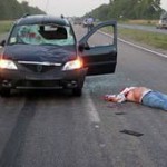 На автодороге Бишкек-Торугарт водитель легкового автомобиля совершил наезд на пешехода