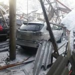 Пострадавшие при падении навеса на базаре «Алкан» переведены в отделение