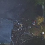 Самолет рухнул на жилые дома в американском штате Калифорния