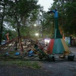 Карусель с людьми рухнула в парке Оша — 8 пострадавших