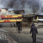 Пожар на Ошском рынке. Сгорело 118 торговых мест