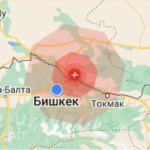 В Чуйской области произошло землетрясение магнитудой 4.3