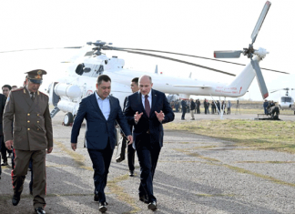 МЧС Кыргызстана передан российский вертолет МИ-8