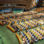 В Германии обратили внимание на выступление Шольца перед пустым залом ГА ООН