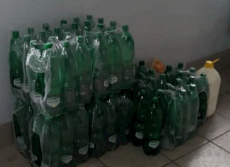 В колонию в с. Петровка пытались передать 108 литров спирта под видом минералки