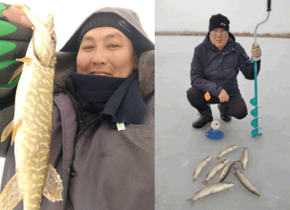 Как поймать большую щуку зимой в Кыргызстане?