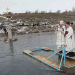 Крестный ход и купание в сосновской иордани