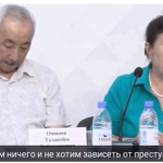 Участники апрельской революции против возвращения К. Бакиева