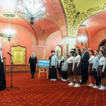 В Москве в храме Христа Спасителя патриарх Кирилл встретился с делегацией детей из Кыргызстана