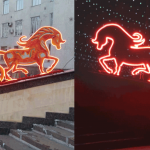 Вскачь по ступеням: огненная лошадь уже в Бишкеке