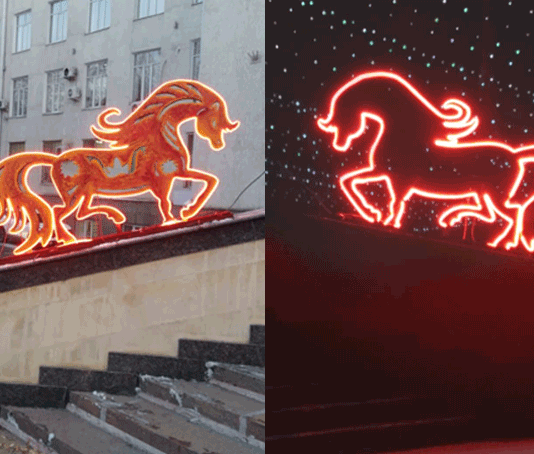 Вскачь по ступеням: огненная лошадь уже в Бишкеке