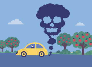 Кушайте смело яблочки наливные, выхлопными газами пропитанные