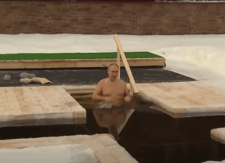 Японцы в шоке от кадра с Путиным с крещенских купаний