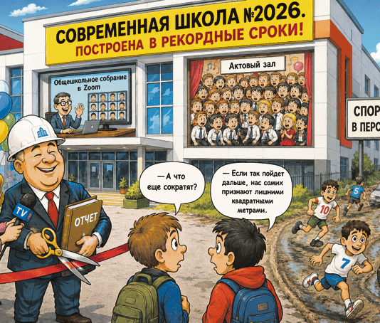 Минстрой решил, что школьные помещения великоваты. Им требуется «усушка»